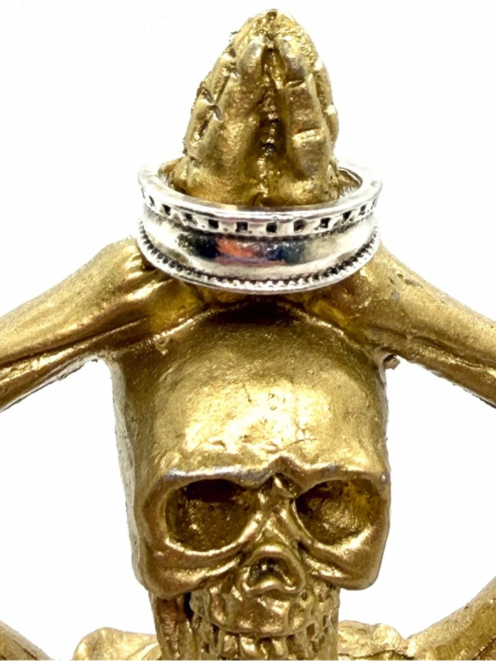 4 Silver Plated Boho Assorted Rings - Picture 5 of 6